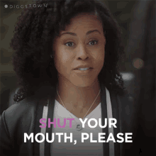 Shut Your Mouth Please Marcie GIF - Shut Your Mouth Please Marcie Marcie Diggs GIFs
