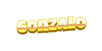the name gonzalo is written in yellow and red letters