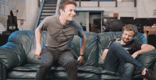 Jumping On The Sofa Friends GIF - Jumping On The Sofa Jump Friends GIFs