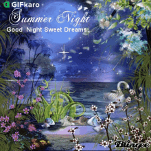 Summer Night Good Night Sweet Dreams Gifkaro GIF - Summer Night Good Night Sweet Dreams Gifkaro Sparkling GIFs