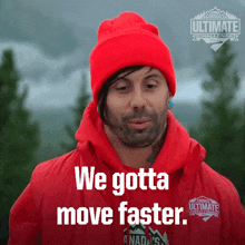 We Gotta Move Faster Brandon Rodwell GIF - We Gotta Move Faster Brandon Rodwell Canada'S Ultimate Challenge GIFs