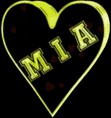 Mia Name GIF - Mia Name Heart GIFs