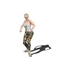 a woman is dancing with the words twist and shul written above her