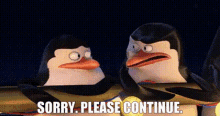 Penguins Of Madagascar Private GIF - Penguins Of Madagascar Private Sorry Please Continue GIFs