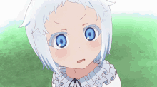 anime surprised blush