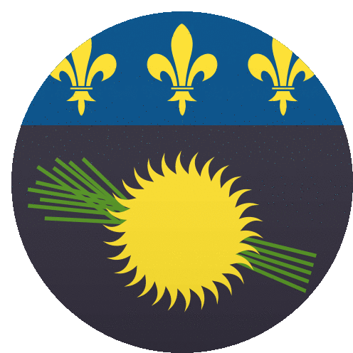 Guadeloupe Flags Sticker - Guadeloupe Flags Joypixels Stickers