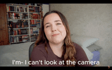 Booktuber Megwithbooks GIF - Booktuber Megwithbooks I Can'T Look At The Camera GIFs