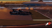 a computer screen shows a race with the number 0 on the bottom