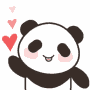 Panda Love GIF - Panda Love Hearts GIFs