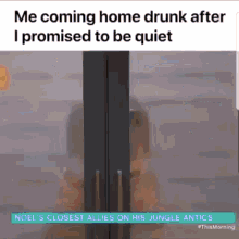 coming home i promised to be quiet