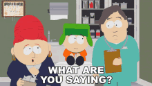 What Are You Saying Kyle Broflovski GIF - What Are You Saying Kyle Broflovski Sheila Broflovski GIFs