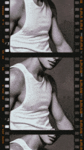 a kodak film strip shows a man 's chest