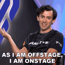 As I Am Offstage I Am Onstage Creamcheese GIF - As I Am Offstage I Am Onstage Creamcheese Micha Brooks GIFs