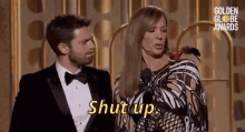 Golden Globes Shut Up GIF - Golden Globes Shut Up Stfu GIFs