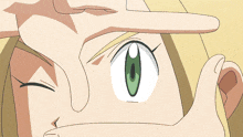 a cartoon character covering her face with her hand