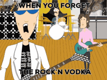 rockn rock vodka checkers guitar
