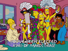 Mardi Gras King Of Mardi Gras GIF - Mardi Gras King Of Mardi Gras Homer Simpson GIFs