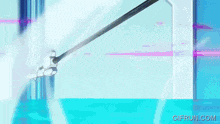 a close up of a cartoon character with the website gifrun.com visible