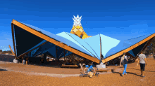Showing Off The Tent Lightning In A Bottle GIF - Showing Off The Tent Lightning In A Bottle Look At The Tents Design GIFs