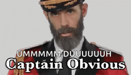 captain obvious meme