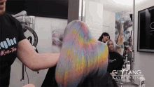 Rainbow Hair Lauren Nikhol GIF - Rainbow Hair Lauren Nikhol Guy Tang GIFs