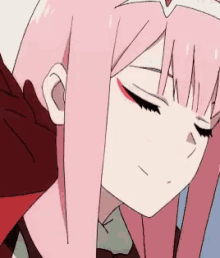 anime pink haired cute kawaii