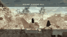 a video game screen shows a round winning kill at 0:03.9