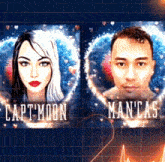 a man and a woman are on a poster that says captmoon