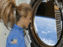 washing machine astronaut woman space