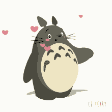 Love You Totoro GIF - Love You Totoro Hearts GIFs