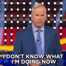 I Dont Know What Im Doing Now Gerry Dee GIF - I Dont Know What Im Doing Now Gerry Dee Family Feud Canada GIFs