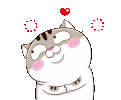 Meow Blushing Sticker - Meow Blushing Smiling Stickers