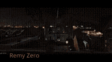 a blurred image of a person with the name remy zero written on the bottom