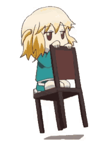 Anime Girl GIF - Anime Girl Chair GIFs