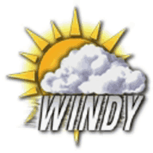 parcial nublado ventoso windy wind weather sun
