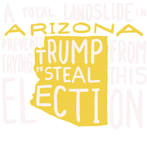 A Total Landslide Vote Him Out Sticker - A Total Landslide Vote Him Out Landslide Stickers