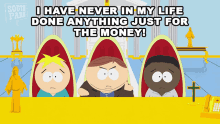 I Have Never In My Life Done Anything Just For Money Eric Cartman GIF - I Have Never In My Life Done Anything Just For Money Eric Cartman Butters Stotch GIFs