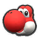 Red Yoshi Icon Sticker
