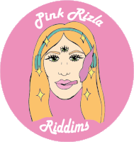 Pink Rizla Riddims Logo Sticker - Pink Rizla Riddims Pink Rizla Riddims Stickers