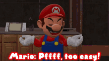 Smg4 Mario GIF - Smg4 Mario Pffff Too Easy GIFs