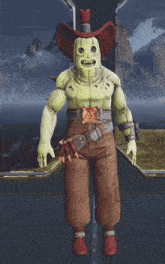 a video game character with a cowboy hat and pants