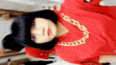 Nivea Ester Arame Farpado Hip Hop Style GIF - Nivea Ester Arame Farpado Hip Hop Style Red Outfit GIFs
