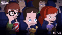 Fine Entertainment GIF - Big Mouth Watching A Movie Eating Popcorn GIFs