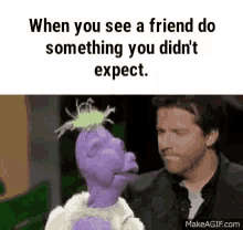 Unexpected Friend GIF - Unexpected Friend Jeff GIFs