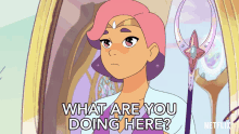What Are You Doing Here Glimmer GIF - What Are You Doing Here Glimmer Shera And The Princesses Of Power GIFs