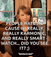 Taylor Swift Karma GIF