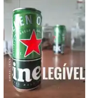 a can of heineken sits on a table