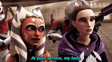 Star Wars Ahsoka Tano GIF - Star Wars Ahsoka Tano At Your Service My Lady GIFs