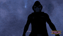 a silhouette of a wrestler with the fnlw logo in the corner