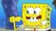 Thumbs Up Spongebob GIF